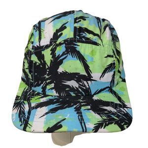 San Diego Boy's Snapback Hat Blue Green Tie Palm Pattern 3-7 Years Polyester